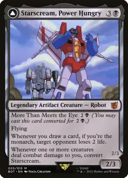 MTG Starscream, Power Hungry // Starscream, Seeker Leader ** bot ** En (NM) - Image 1