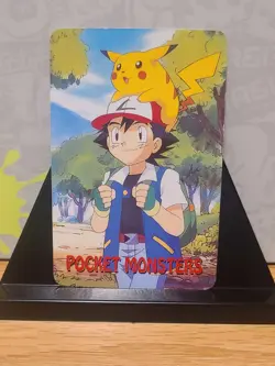 Pokemon, Ash, 2 Of Spades, Vintage Playing Card, Rare, LP - Image 2