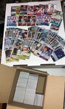 One Piece TCG Card Game Collection Lot Mixed With Foils, leaders, common, uc - Image 1