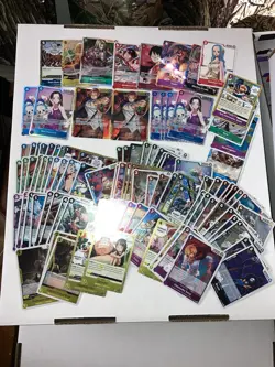 One Piece TCG Card Game Collection Lot Mixed With Foils, leaders, common, uc - Image 2