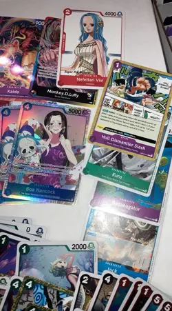 One Piece TCG Card Game Collection Lot Mixed With Foils, leaders, common, uc - Image 3