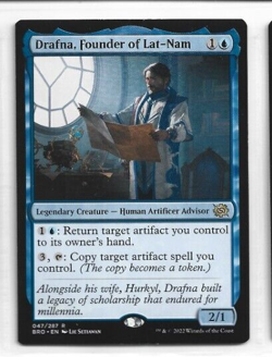 Drafna, Founder of Lat-NamThe Brothers' War Magic The Gathering MTG RARE Card - Image 1
