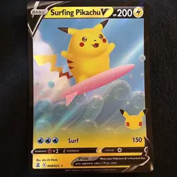 Pikachu VMAX, V & Full Art Pokemon Celebrations 25th Anniversary 5 Card Lot - Image 4
