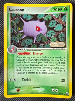 Pokemon Card - Cascoon - Ex Legend Maker - Stamped Holo - 30/92 - NM-LP - Image 1