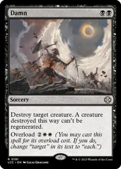 ~ Damn ~ NM ~ Commander: The Lost Caverns of Ixalan ~ MTG ~ - Image 1