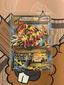 Pokemon Groudon EX Full Art Holo Ultra Rare Card XY Primal Clash 151/160 2015 - Image 1