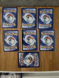 Lot Of 7 English Pokemon Cards Mega Evolutions NM NO Duplicates - Image 2