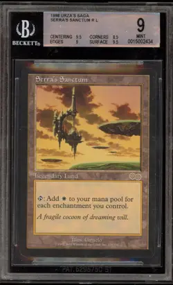 Magic The Gathering MTG Serra's Sanctum Urza's Saga Rare #325 BGS 9 Mint - Image 1