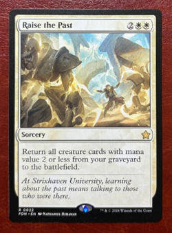1x NM Raise the Past - 0022 R FDN - MTG Magic Never Played x1 - Image 1