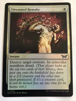 MTG Duskmourn: House of Horror Unwanted Remake Foil 0039 NM - Image 1
