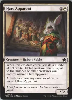 MTG Hare Apparent Normal NM Foundations Magic 15 - Image 1