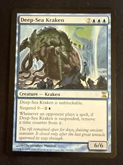 1x Deep-Sea Kraken (56) Time Spiral LP MTG Magic the Gathering x1 MKE - Image 1