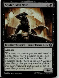 MTG: Spider-Man Noir - Marvel's Spider-Man #67 U Foil NM - Image 1