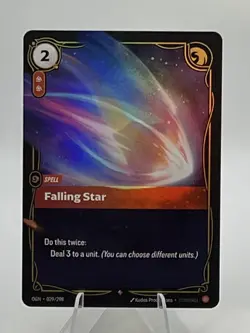 League of Legends Riftbound Origins Falling Star Rare 029/298 - Image 1