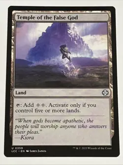 MTG Commander: The Lost Caverns of Ixalan Temple of the False God 0359 NM - Image 1