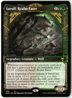 Sarulf, Realm Eater Showcase #330 Rare Kaldheim NM/LP MTG - Image 1