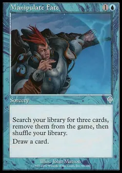 MTG Manipulate Fate - Foil, Invasion, Moderately Played, English - Image 1
