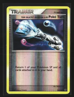 Pokemon TEAM GALACTICS INVENTION G-105 POKE TURN 118/127 Rev Holo (Platinum) LP - Image 1