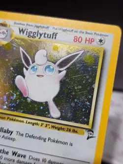 Pokemon TCG Wigglytuff 19/130 Base Set 2 Holo Rare Vintage WOTC NM-LP - Image 3