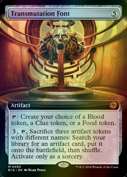 MTG Transmutation Font Extended Art Foil ** The Big Score ** English (NM) - Image 1