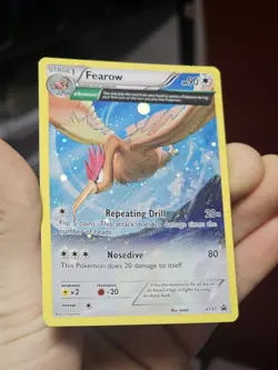 Pokemon TCG XY57 Fearow Full Art Holo Rare Black Star Promo HD SWIRL!! (DMG) - Image 4