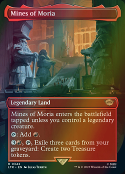 MTG Mines of Moria Borderless Foil ** The Lord of the Rings ** English (NM) - Image 1