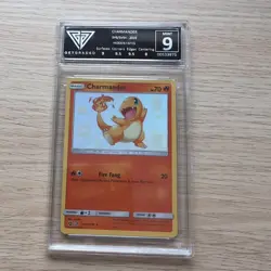 2019 Pokemon Sun & Moon Hidden Fates Holo #SV6 Charmander Mint 9 Getgraded - Image 1