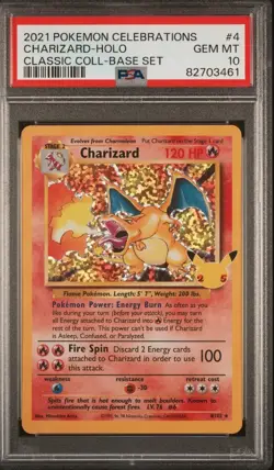 PSA 10, 2021 Pokemon Celebrations Charizard #4 Classic. GEM MINT - Image 1
