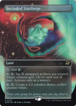 Secluded Starforge (Borderless) Edge of Eternities Foil - NM #316 MTG EOE - Image 1