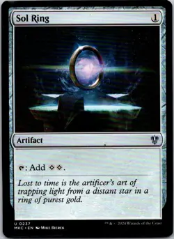 Magic the Gathering HP Sol Ring Murders at Karlov Manor Commander MTG Free Ship! - Image 1