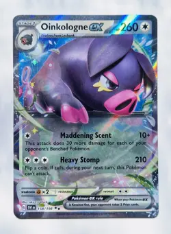 Oinkologne EX 158/198 Scarlet & Violet Base Set Ultra Rare Pokemon - Pack Fresh - Image 1