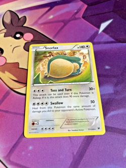 Snorlax - 77/124 [Fates Collide] Pokemon TCG - REGULAR RARE - NM - Image 3