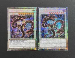 2025 YUGIOH MP25 1ST ED STARLIGHT RARE DIABOLIC DRAGONS X2 NM SET - Image 1