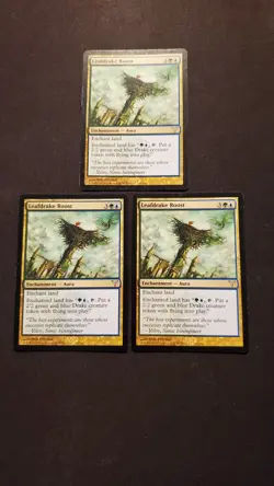 MTG Magic **LEAFDRAKE ROOST (x3)** Dissension, English, Lightly Played - Image 1