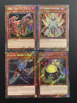 2025 YUGIOH RA04 1ST ED PLATINUM SECRET RARE KURIBANDIT NM BONUS SET - Image 1