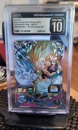 2023 SUPER DRAGON BALL HEROES PROMO CARDS #ABS-19 GOTENKS CGC 10 PRISTINE - Image 1