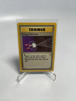 Pokemon Card Energy Retrieval 81/102 BS Base Set Unlimited NM - Image 1