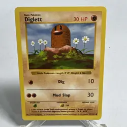 Diglett 47/102 - Shadowless Base Set - LP-NM Pokemon Card - Image 1