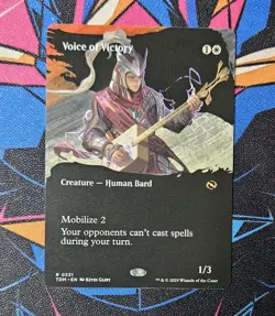Voice of Victory NM Borderless MTG Tarkir Dragonstorm Unplayed Magic Gathering - Image 1