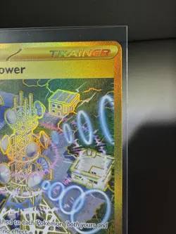 Pokemon TCG Jamming Tower-Destined Rivals-Hyper Rare Holo-Trainer Card-243/182 - Image 3