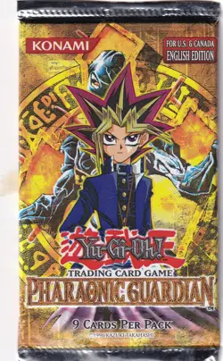 Yu-Gi-Oh -1996-Pharaonic Guardian-9 Card Set Factory Sealed Pack-English Edition - Image 1