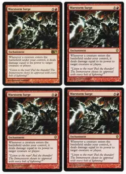 Warstorm Surge x4 4x Various Sets PLAYSET Red Rare Enchantment MTG NM AZ3 - Image 1