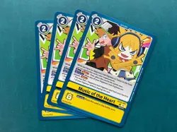 Music of the Heart BT22-097 Playset Cyber Eden Digimon Card Game x4 - Image 1