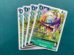 Roamon BT22-050 Playset Cyber Eden Digimon Card Game x4 - Image 1