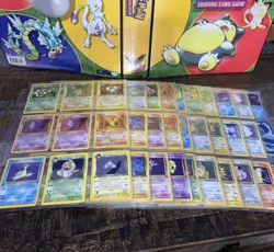 WOTC Pokemon Binder Lot 72 Cards - 11 1st Ed Holos 9 Pages All Holo NM-HP + Jap - Image 1