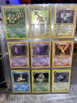 WOTC Pokemon Binder Lot 72 Cards - 11 1st Ed Holos 9 Pages All Holo NM-HP + Jap - Image 2