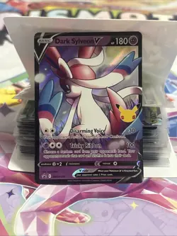 Dark Sylveon v SWSH134 Gem Mint 2021 25th Anniversary Celebrations Promo Card - Image 1