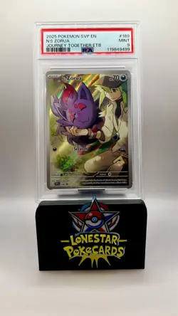 N's Zorua 189 Sv Scarlet & Violet Promo Cards Holo Pokemon TCG - PSA 9 Mint #189 - Image 1