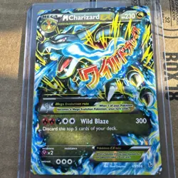 Mega Charizard EX 69/106 Holo Pokemon Card Wild Blaze Attack - Image 1