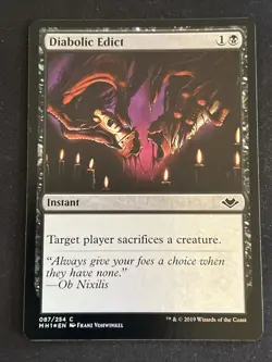 1x Foil Diabolic Edict (087) Modern Horizons NM MTG Magic the Gathering x1 MKE - Image 1